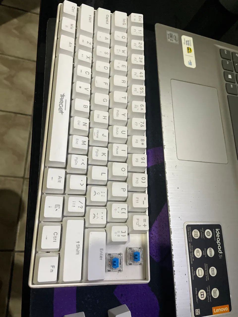 Teclado mecânico switch azul - Foto 4