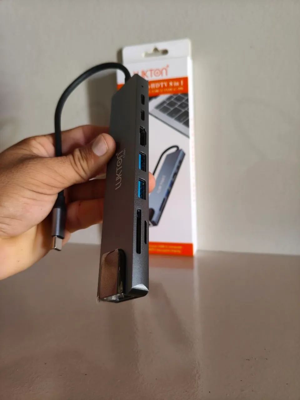 Hub USB Adaptador 8 em 1 para Celular e Notebook - HDMI, USB e Múltiplas Conexões - Foto 2