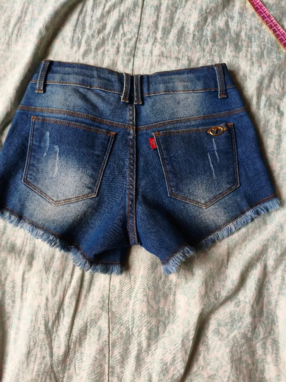 Short jeans curto 34 - Foto 3
