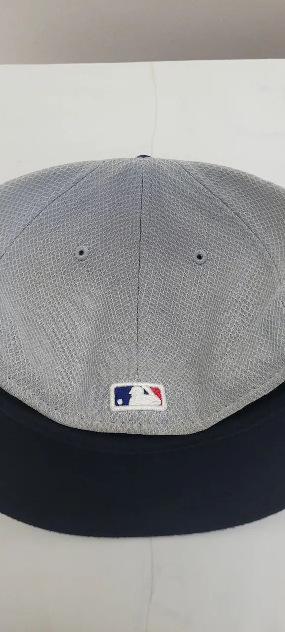 Boné Los Angeles Dodgers MLB tamanho 7 1/4 Cinza e Azul  - Foto 2