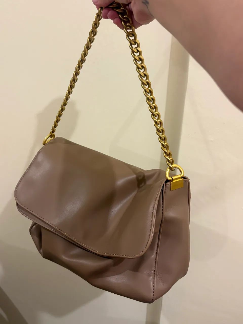 Bolsa Caqui com Alça Corrente