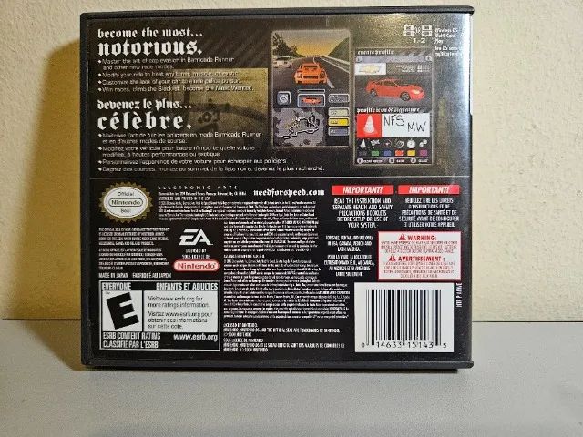 Jogo Need For Speed |Most Wanted | Nintendo DS | Completo CIB