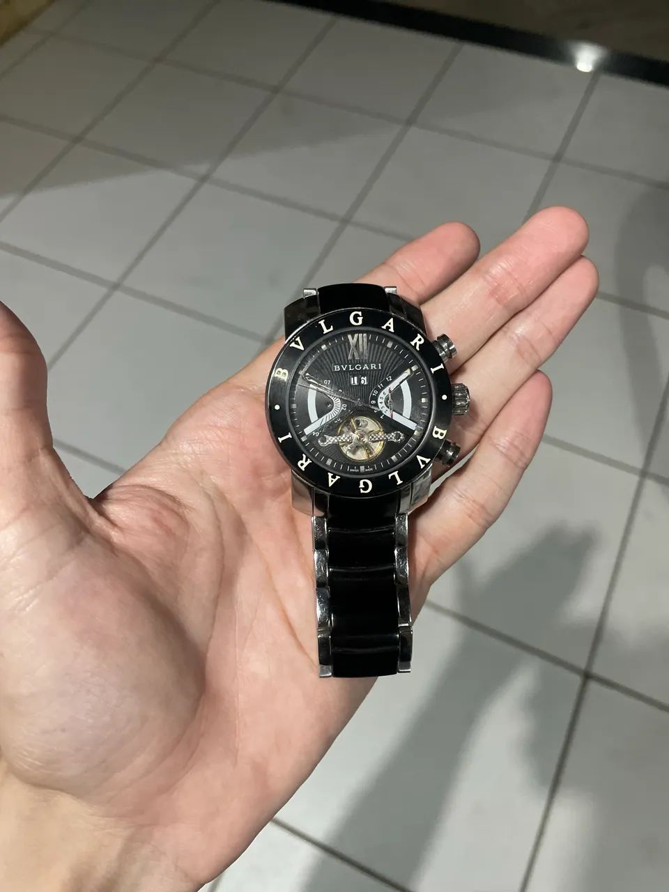 Relógio bvgari automático parado. 