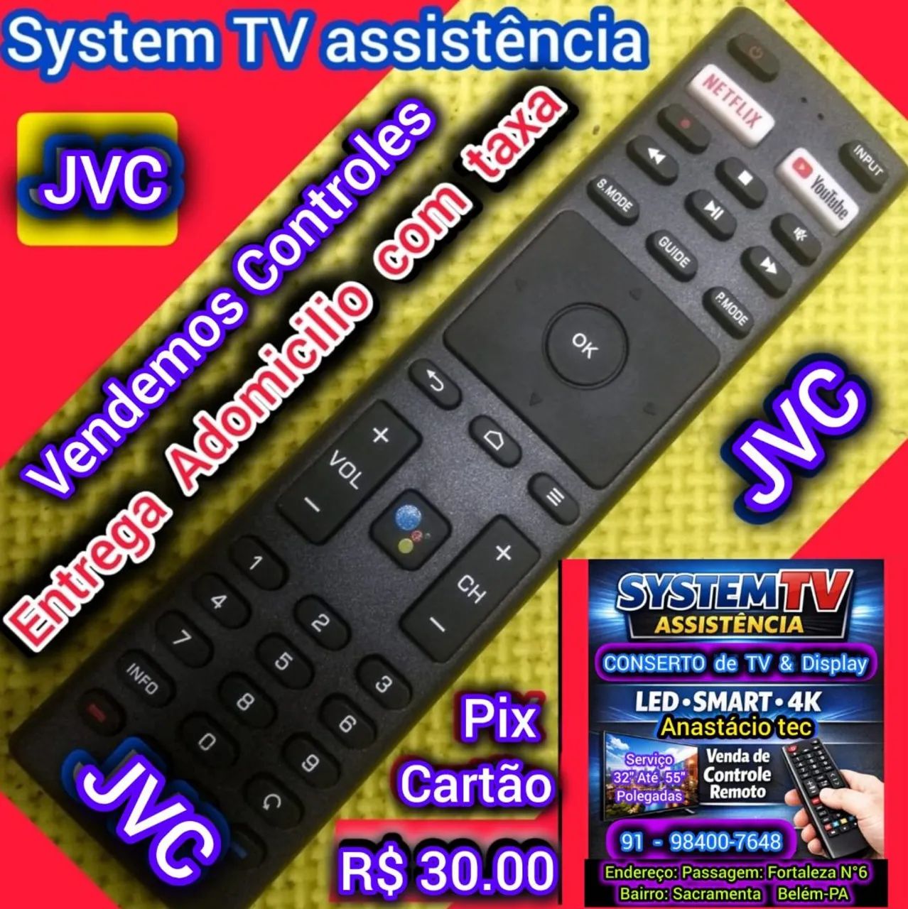 Controle TV JVC