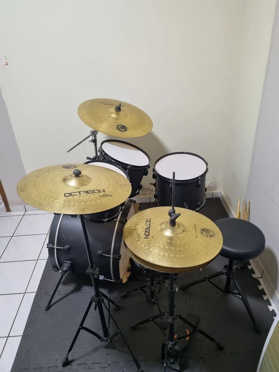 Bateria acústica  - Foto 4