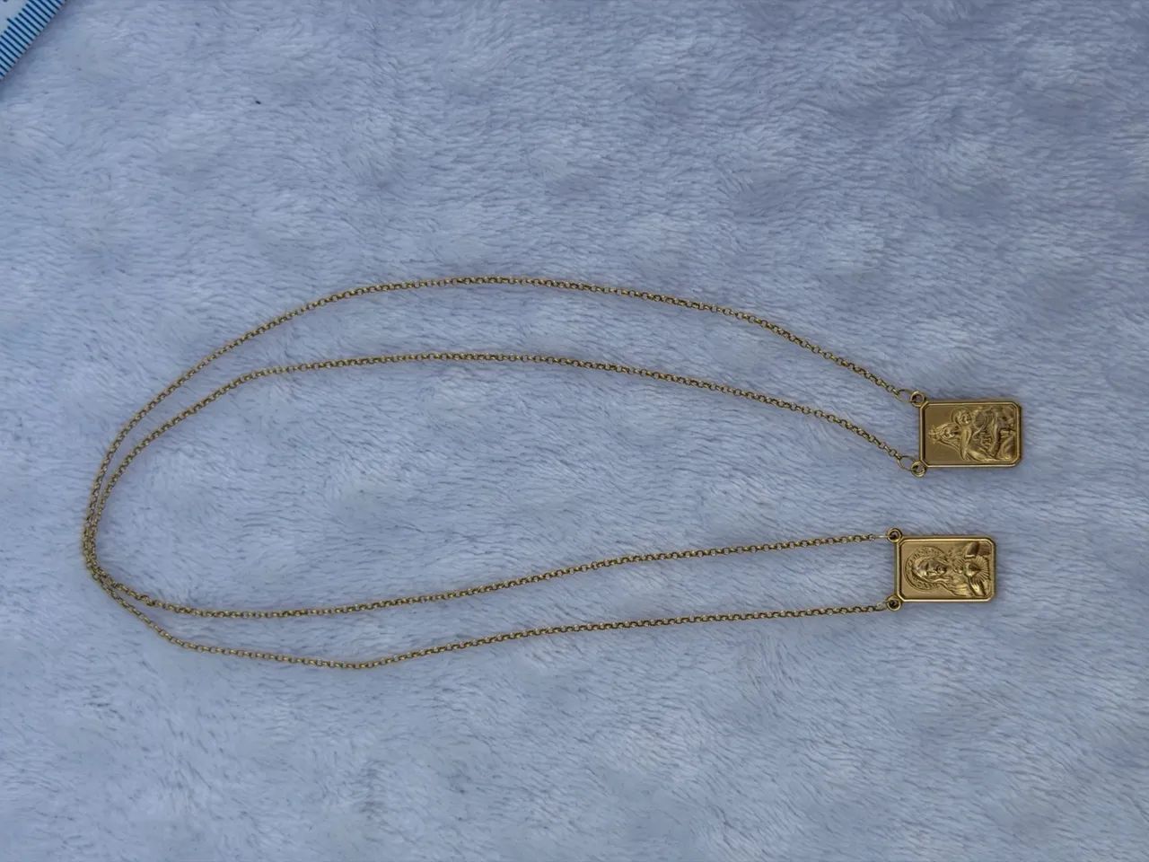 Escapulário de ouro 18k (Nossa senhora do Carmo e Menino Jesus) - Foto 3