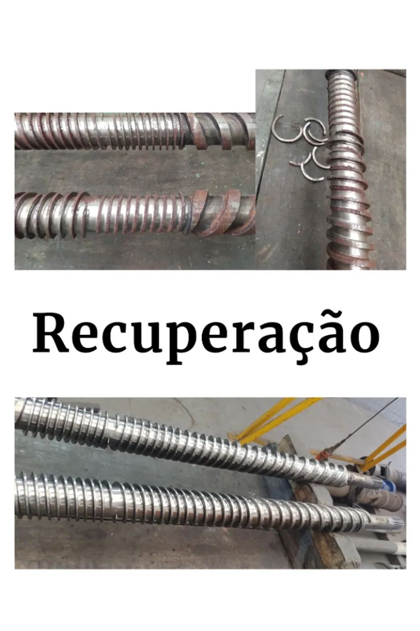 Recuperação de Cilindro e Rosca (Extrusora, Injetora e Sopradora)