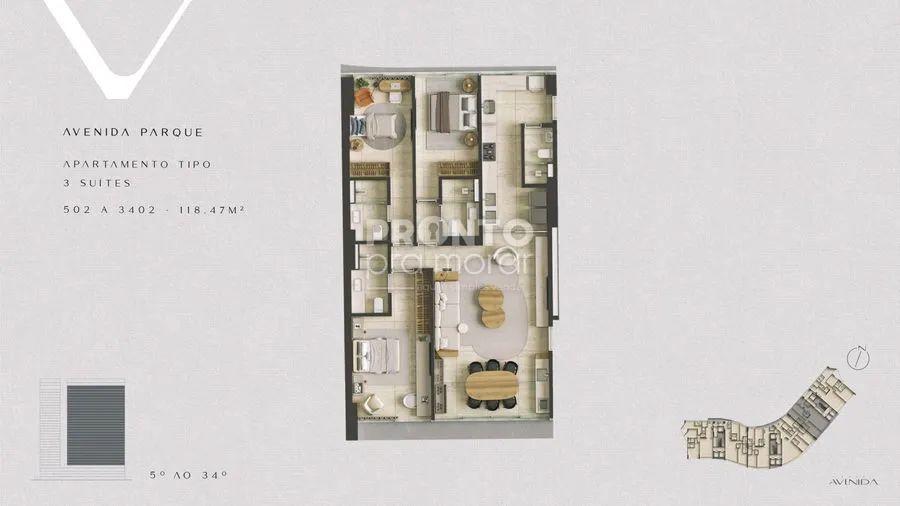 Apartamento com 3 quartos em Cais Estelita