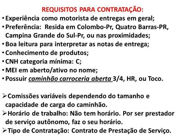Grande Oportunidade - Freteiro (Autônomo) - Materiais de Construção - Foto 2