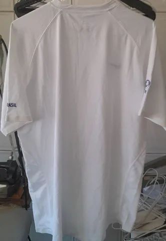 CAMISA SELECAO BRASIL TREINO NIKE COPA 2006 ALEMANHA BRANCA FRETE GRATIS - Foto 4