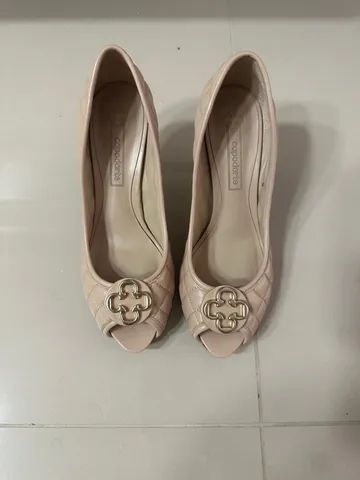 Peep Toe Capodarte couro Metalassê 