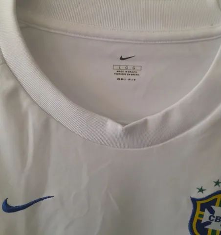 CAMISA SELECAO BRASIL NIKE 2001 UNIF. 3 BRANCA NOVA FRETE GRATIS - Foto 3