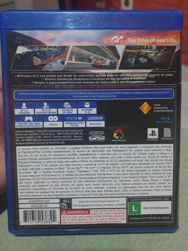 Jogo Gran turismo 7 PS4 Midia fisica Novo lacrado