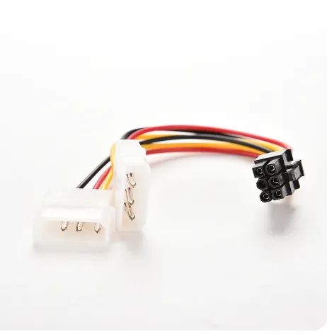 Cabo Adaptador 2x Molex 4 Pinos para 8 Pinos VGA PCI-e - Foto 2