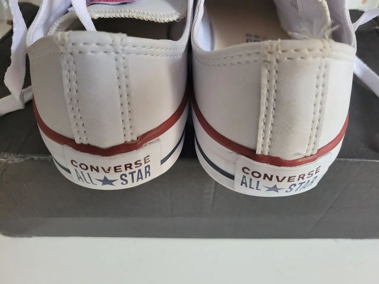 Tenis branco courino 37 - Foto 3