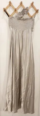 Vestido Formatura Prata Plus Size - Foto 2
