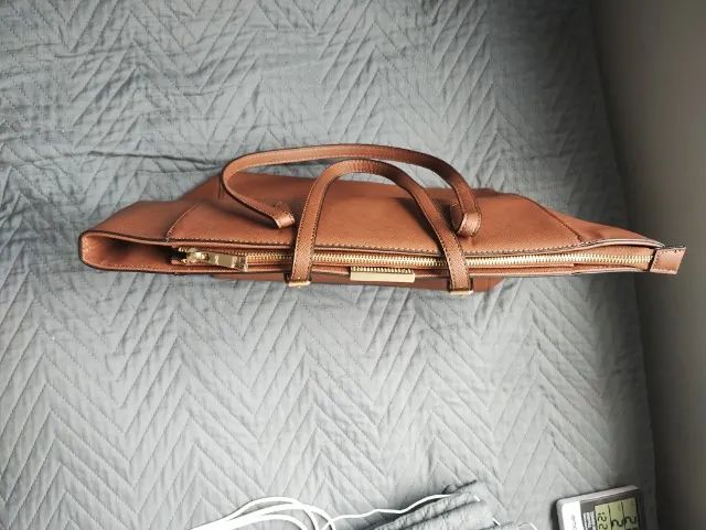 bolsa grande tote bag marrom importada aldo - Foto 4