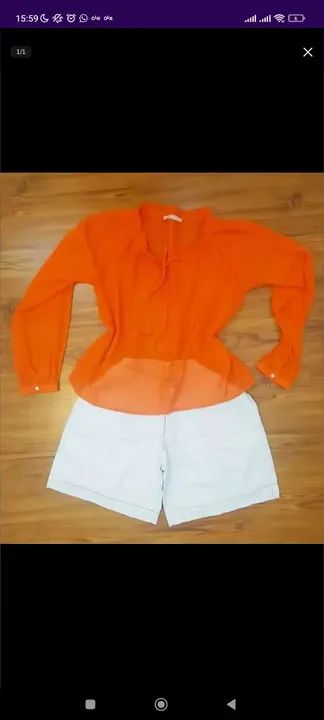 Short + Blusa com Transparência 