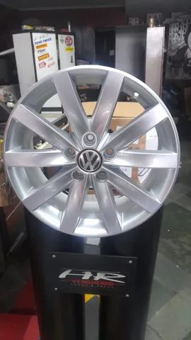 jogo de rodas jetta original vw 17x7 5x112 et54 semi nova 