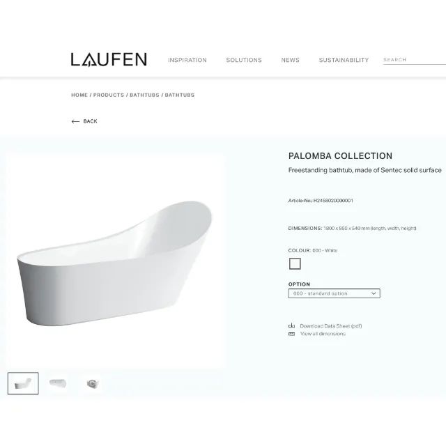 Banheira de Luxo de Imersão - LAUFEN PALOMBA COLLECTION - Raridade com Pequenas Avarias - Foto 4