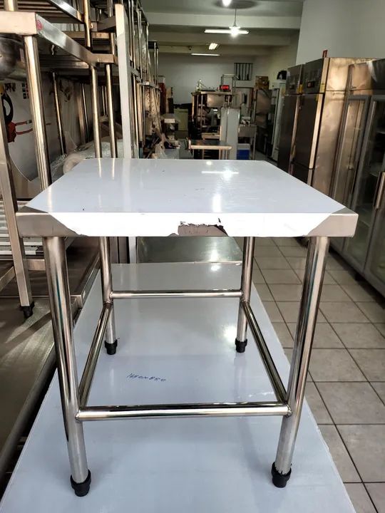 Mesa de Aço Inox para Cozinha Industrial - Nova! - Foto 3