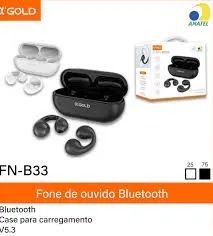 Fone Bluetooth Fn-Bt33 Gold - Foto 3