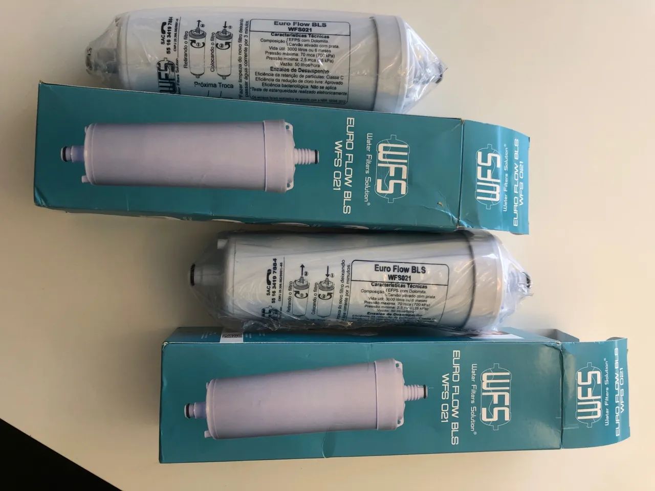 2 Refil Filtro de água Euro Flow BLS WFS 021 - Novo