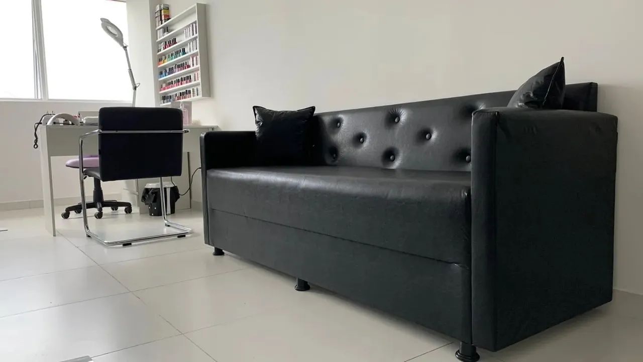 SOFÁ COMERCIAL PARA ESPERA em Corino de várias cores DIRETO DE FÁBRICA!! - Foto 3