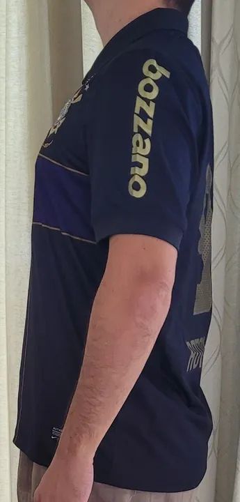 Camisa cruz roxa Corinthians 9 centenário Ronaldo Original - Foto 4