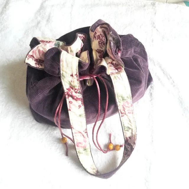 Bolsa de tecido dupla face - Foto 2