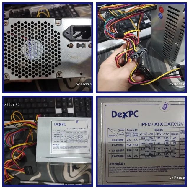 Fonte DexPc 250w atx simples testada funcionando 100%