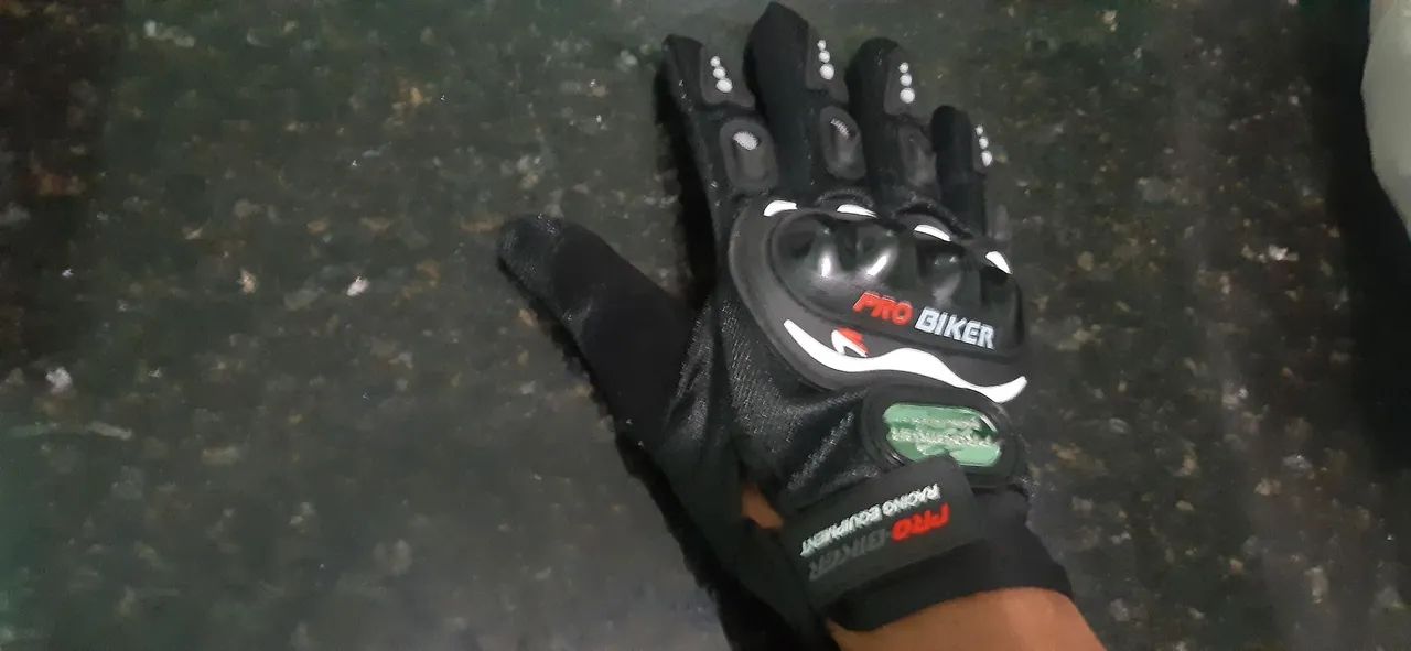 Luvas ciclista ou motoqueiro dedo fechado - já é o menor preço - Foto 4