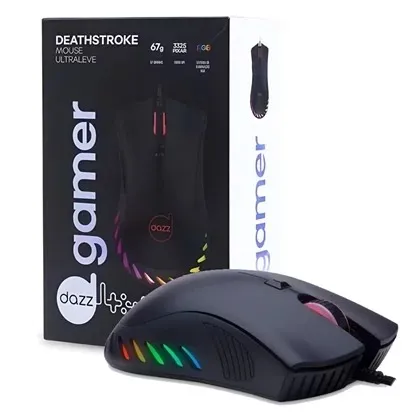 Mouse Gamer Deathstroke Dazz Rgb - Loja Natan Abreu 