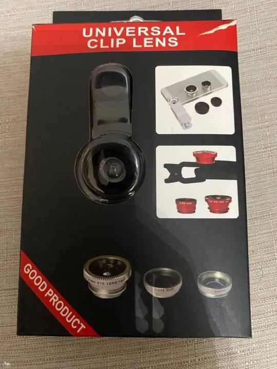 Lentes Universais para Celular - 3 em 1