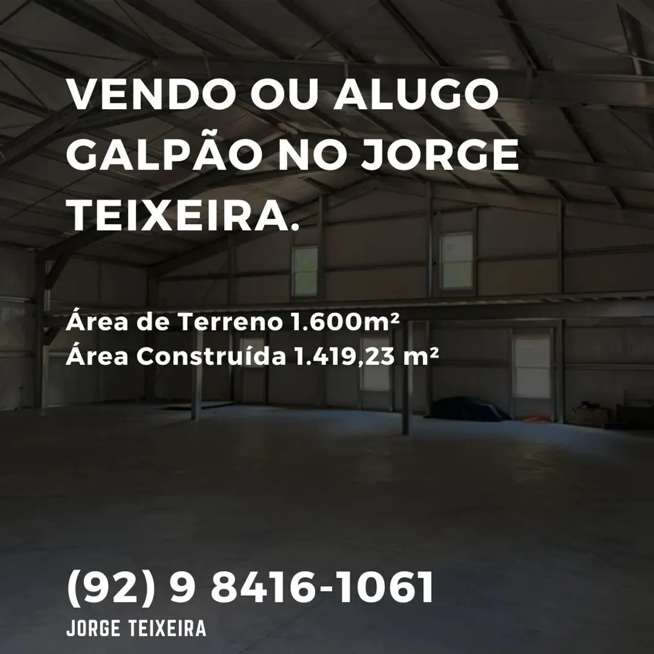 Galpão Amplo em Localização Estratégica - JORGE TEIXEIRA