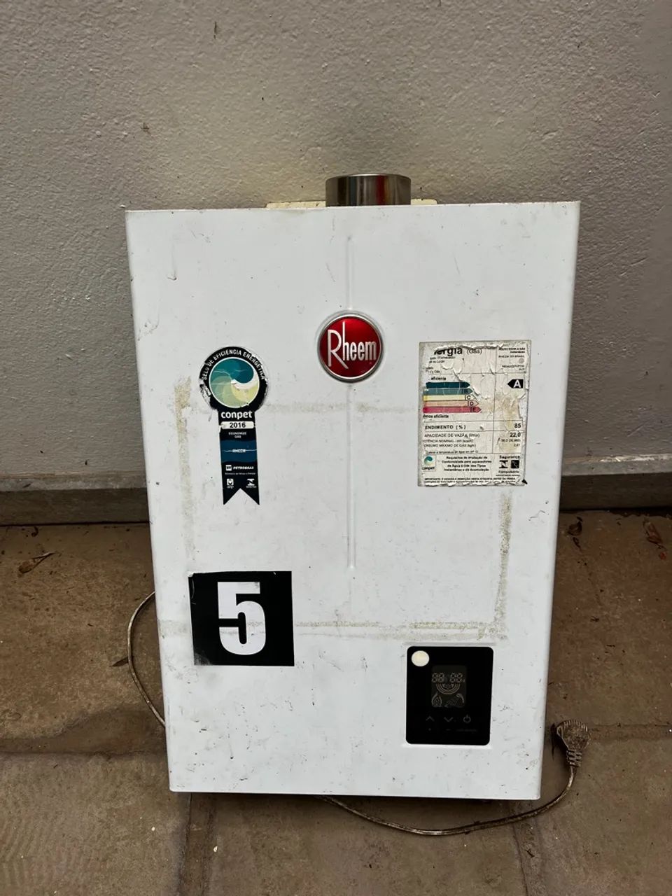 Aquecedor a Gás Rheem 85 Litros - GLP