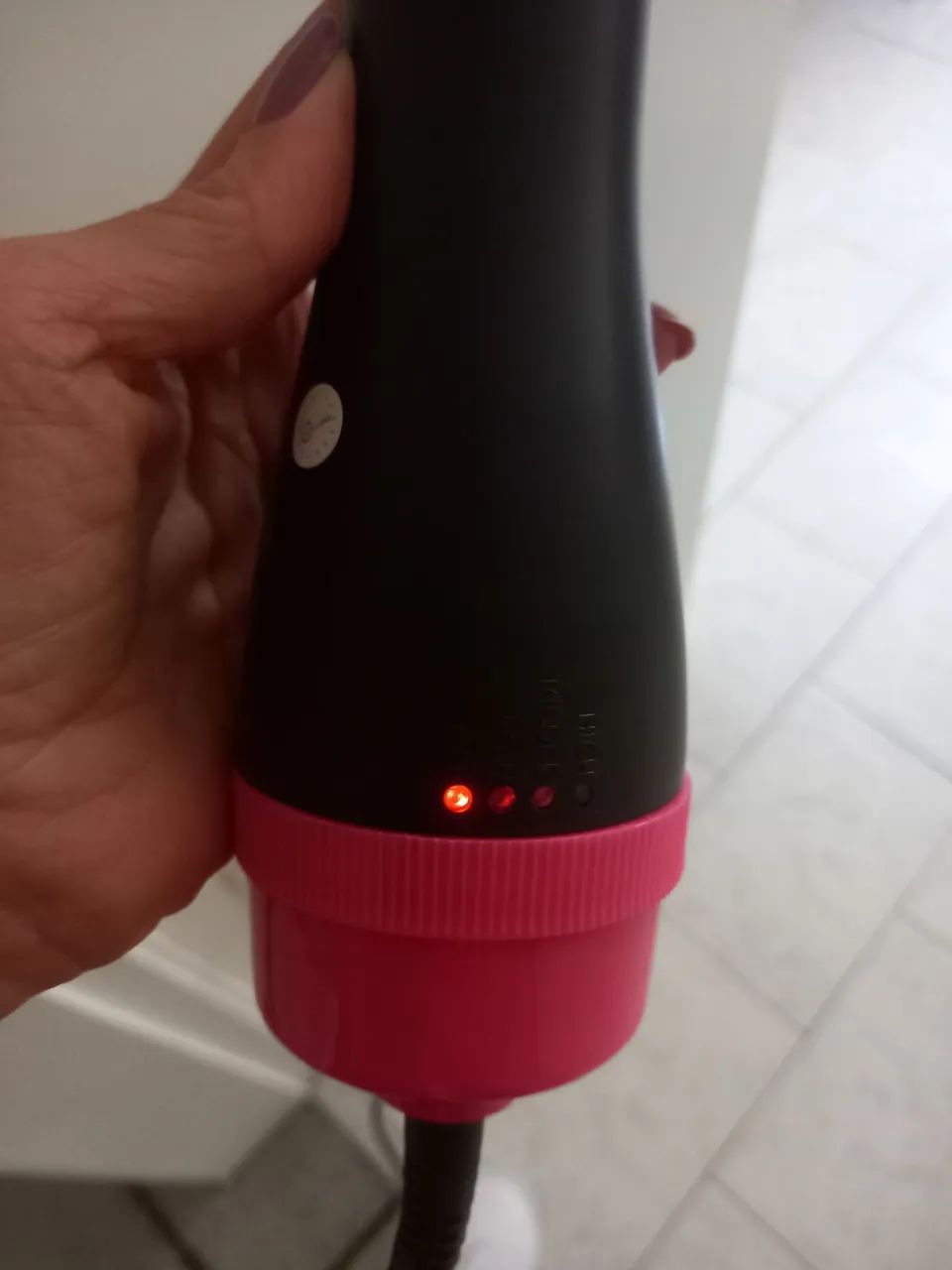 Escova elétrica secadora alisadora de cabelos - Foto 3