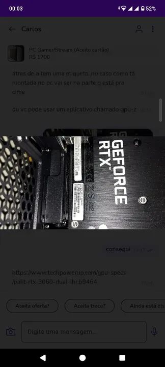 Placa de Vídeo Palit GeForce RTX 3080 - Foto 4
