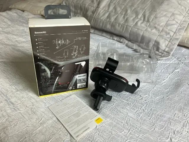 Suporte Veicular Baseus Metal Age Gravity 360° Original - Foto 4