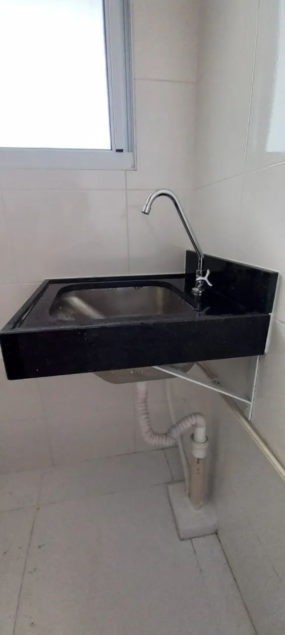 Pia e tanque em granito São Gabriel - semi-novos, nunca usados - com cubas inox - Foto 5