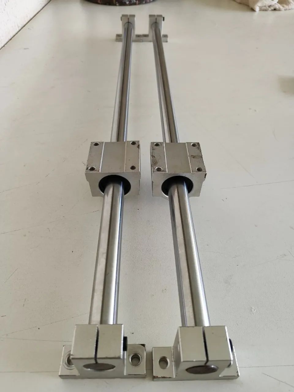 Kit Barra de aço com rolamento linear e suporte  - Foto 2