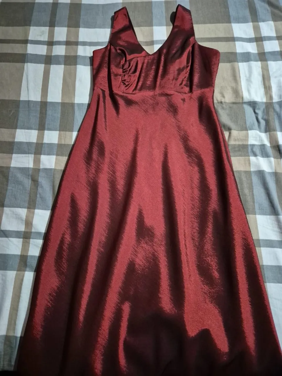 Vestido de festa tafetá vermelho