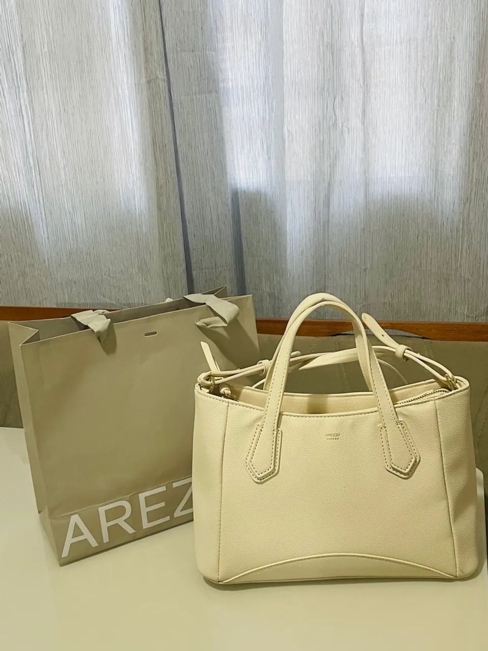 Bolsa Arezzo Bege - Foto 3