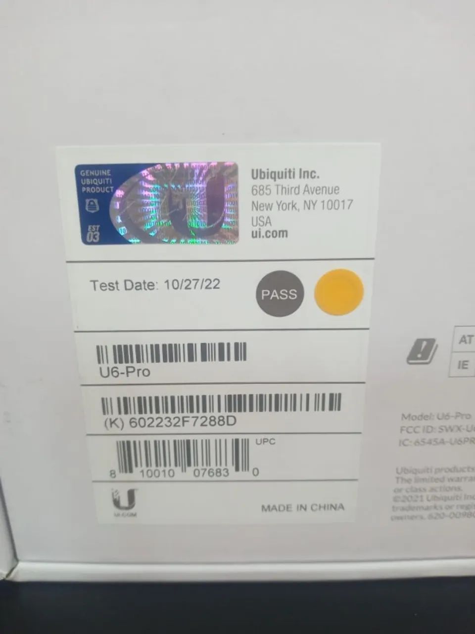 Access point Ubiquiti UniFi U6-PRO Wi-Fi 6 branco Bivolt - Foto 4