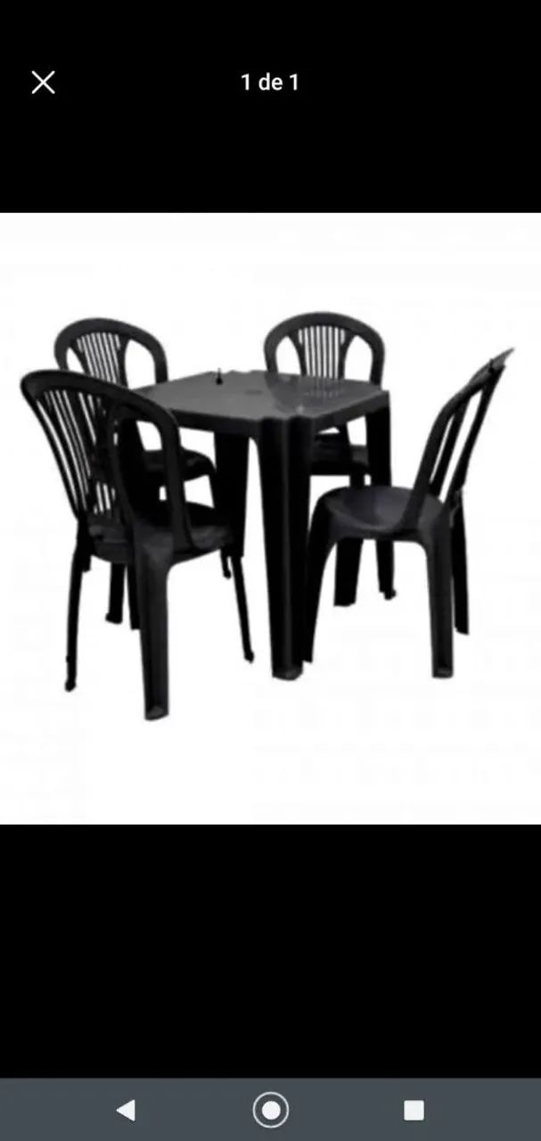 Mesas e cadeiras plástica  - Foto 2