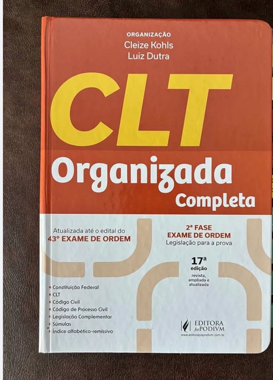 Livro Vademecum CLT para prova da OAB 2ª fase