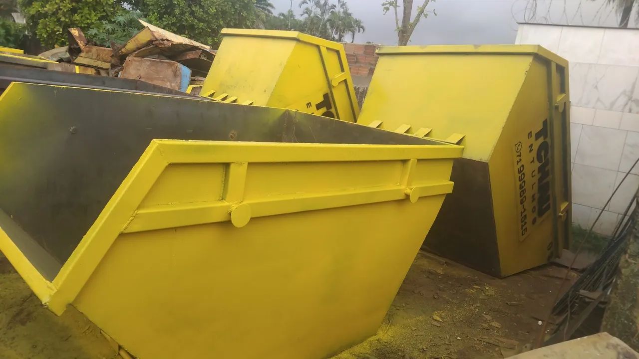 Caixa de Entulho 5m3 já pintada  - Foto 2