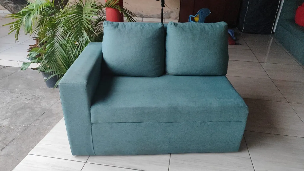 Sofá de Canto Modular verde