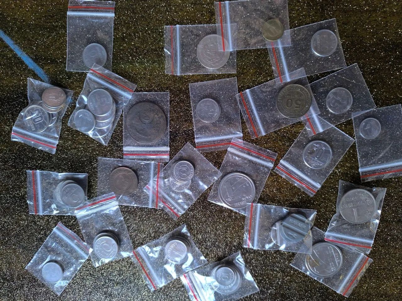 Lote de moedas antigas