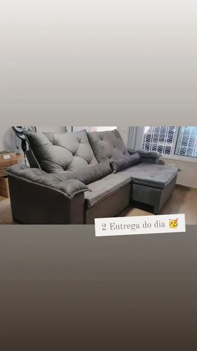 Sofá Retrátil e Reclinável 2mts - Foto 5